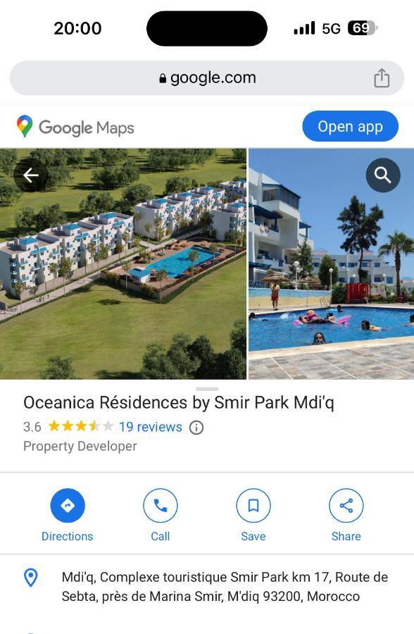 Smir Park Apartment Mdi'Q , Marina Smir, Oceanica Экстерьер фото